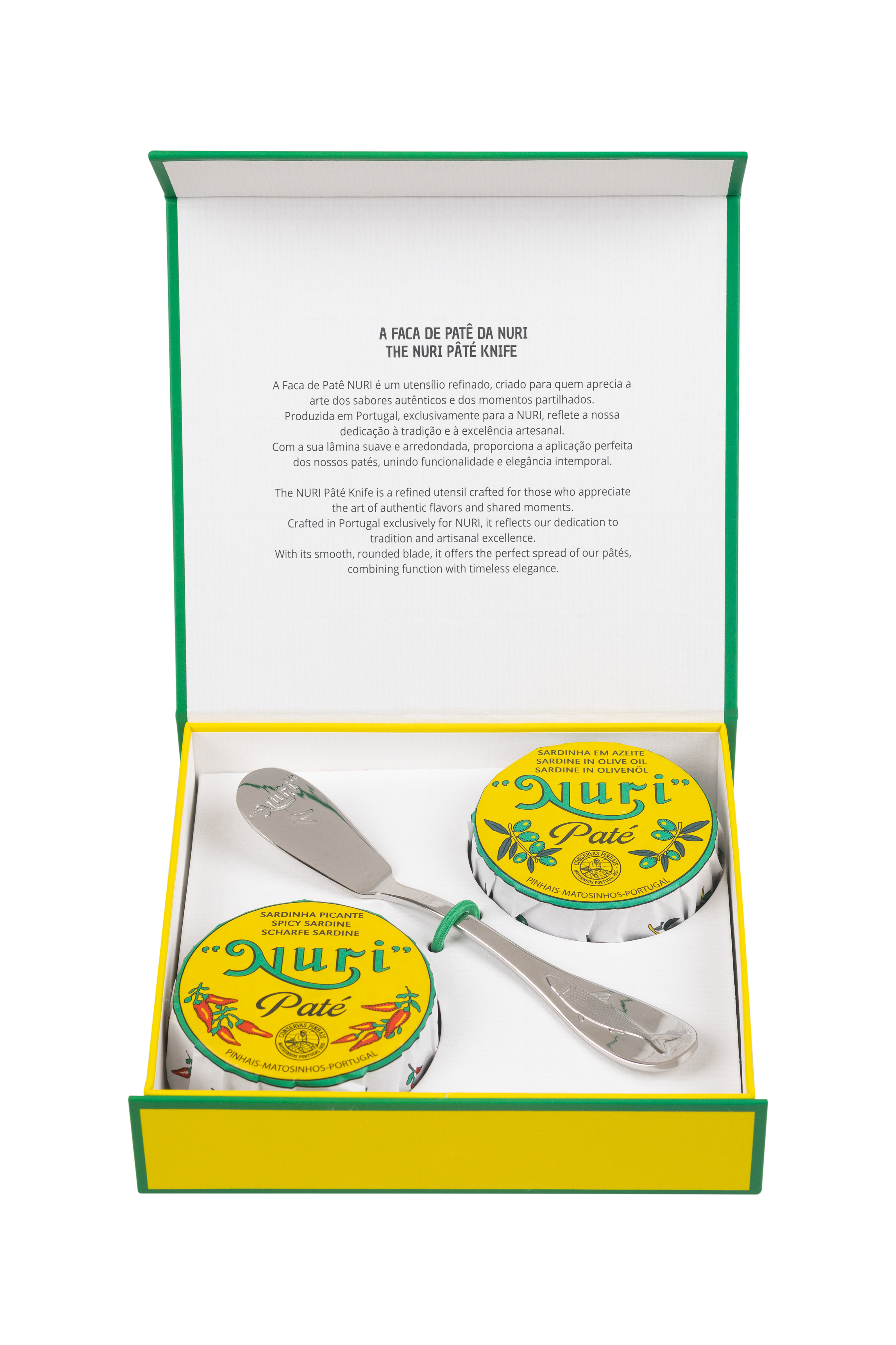 Nuri Paté Knife Giftpack English & Portuguese