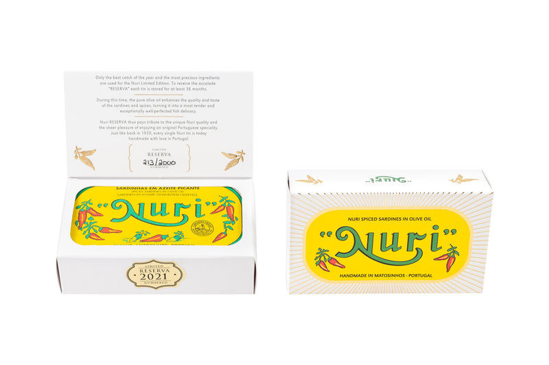 NURI RESERVA 2021 - Spiced Sardines in Olive Oil